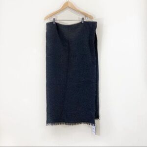 Modena Chunky Oversized Tassle Scarf NWT Dark Grey